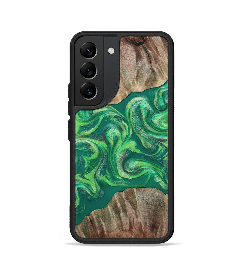 Galaxy S22 Wood Phone Case - Izan (Green, 811559)