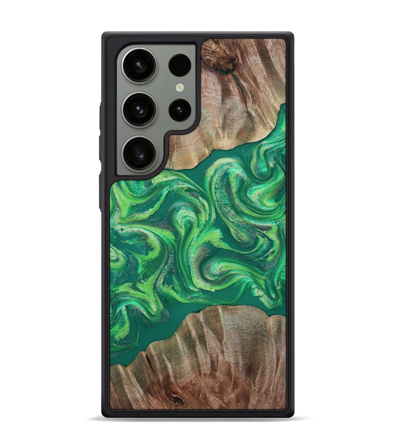 Galaxy S24 Ultra Wood Phone Case - Izan (Green, 811559)