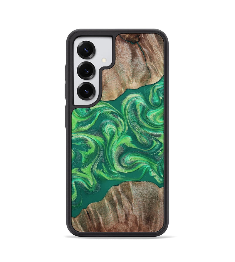 Galaxy S25 Wood Phone Case - Izan (Green, 811559)
