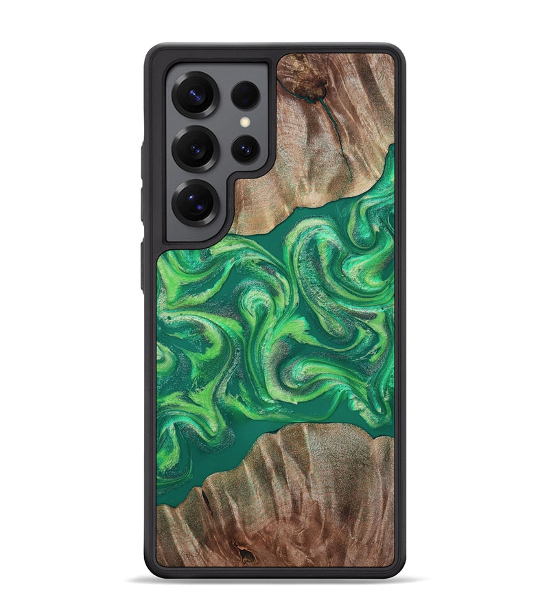 Galaxy S25 Ultra Wood Phone Case - Izan (Green, 811559)