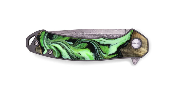 EDC Wood Pocket Knife - Nyra (Green, 811562)