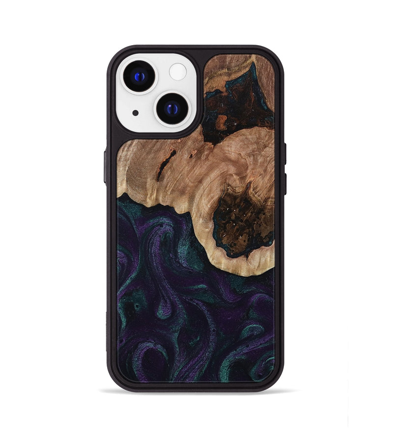 iPhone 13 Wood Phone Case - Elyse (Green, 811564)