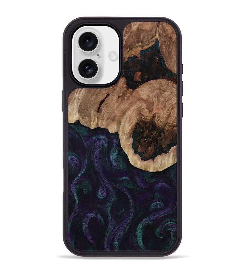 iPhone 16 Plus Wood Phone Case - Elyse (Green, 811564)