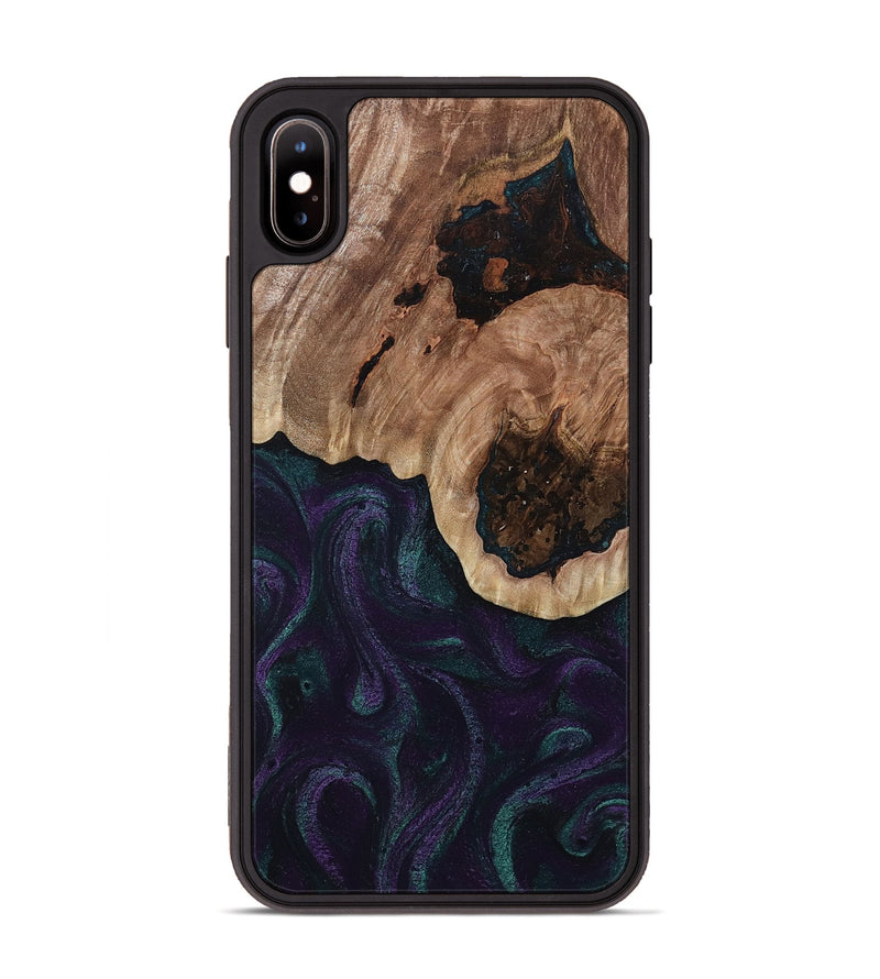 iPhone Xs Max Wood Phone Case - Elyse (Green, 811564)