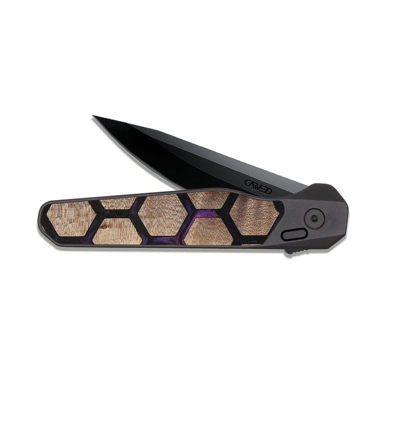EDC Dark Slate Wood Pocket Knife - Greyson (Pattern, 811579)