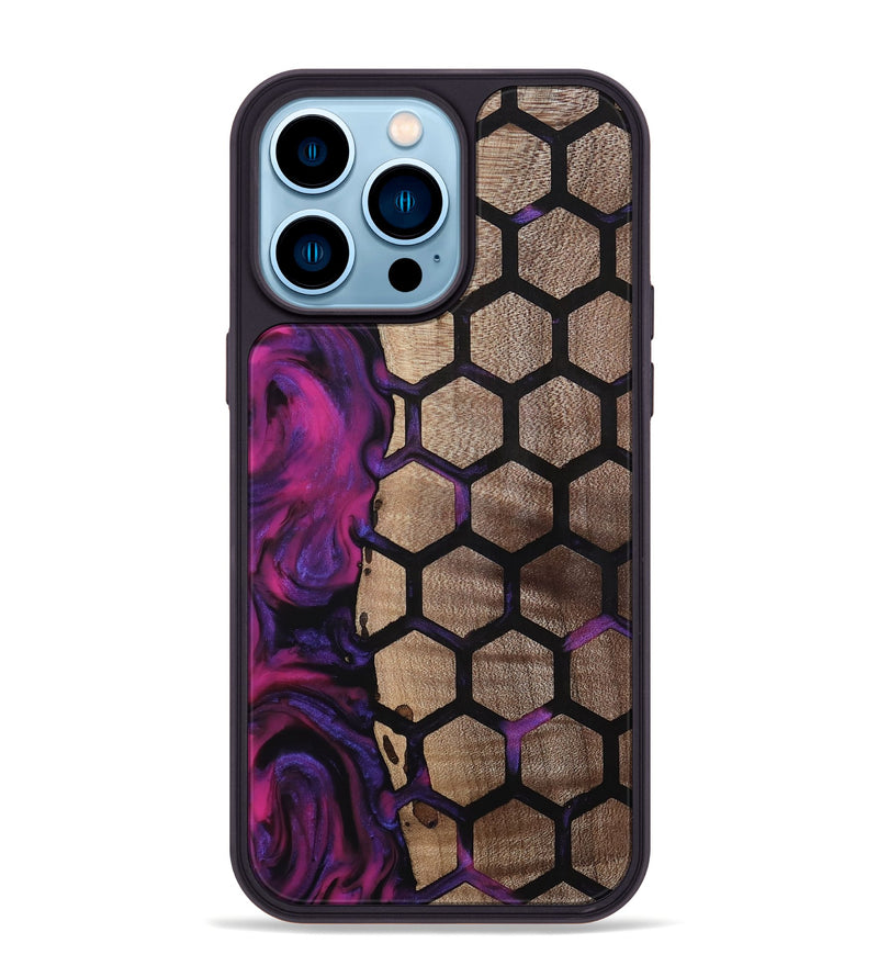 iPhone 14 Pro Max Wood Phone Case - Greyson (Pattern, 811579)