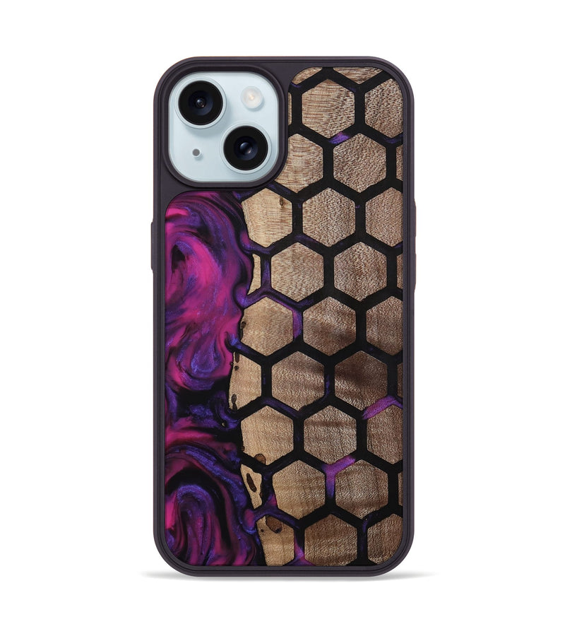 iPhone 15 Wood Phone Case - Greyson (Pattern, 811579)