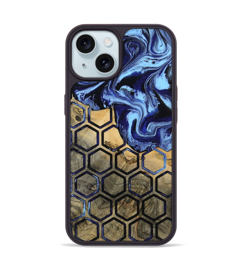 iPhone 15 Wood Phone Case - Amiya (Pattern, 811581)