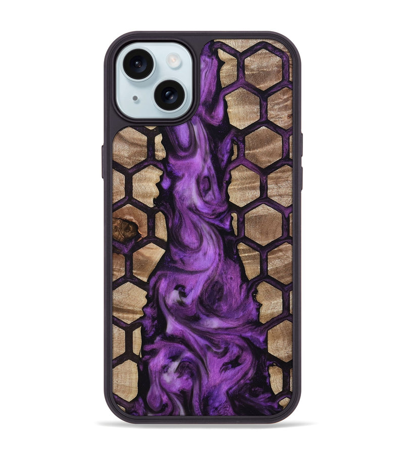 iPhone 15 Plus Wood Phone Case - Teressa (Pattern, 811583)