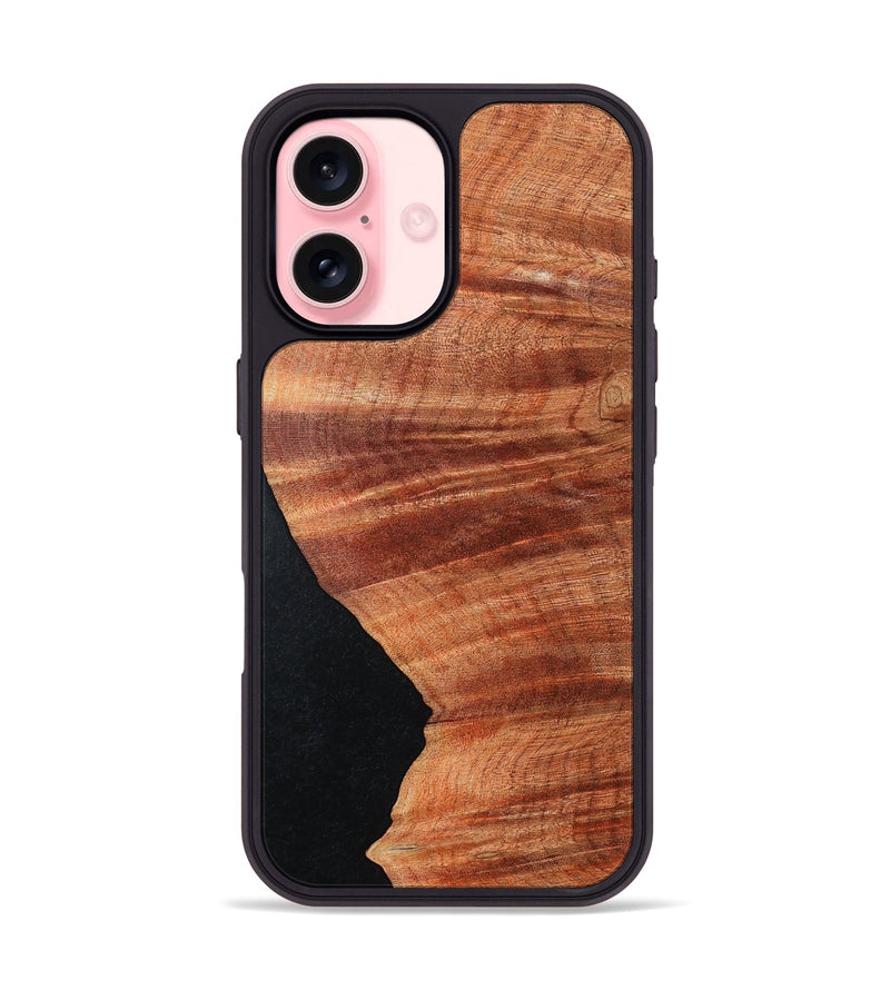 iPhone 16 Wood Phone Case - Kamila (Wood Burl, 811650)