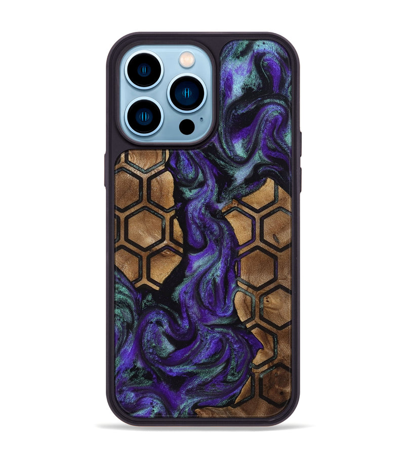 iPhone 14 Pro Max Wood Phone Case - Hettie (Pattern, 811658)