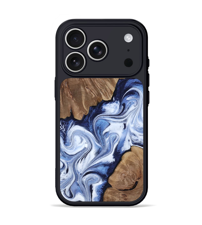 iPhone 17 Pro Wood Phone Case - Atreus (Blue, 811662)