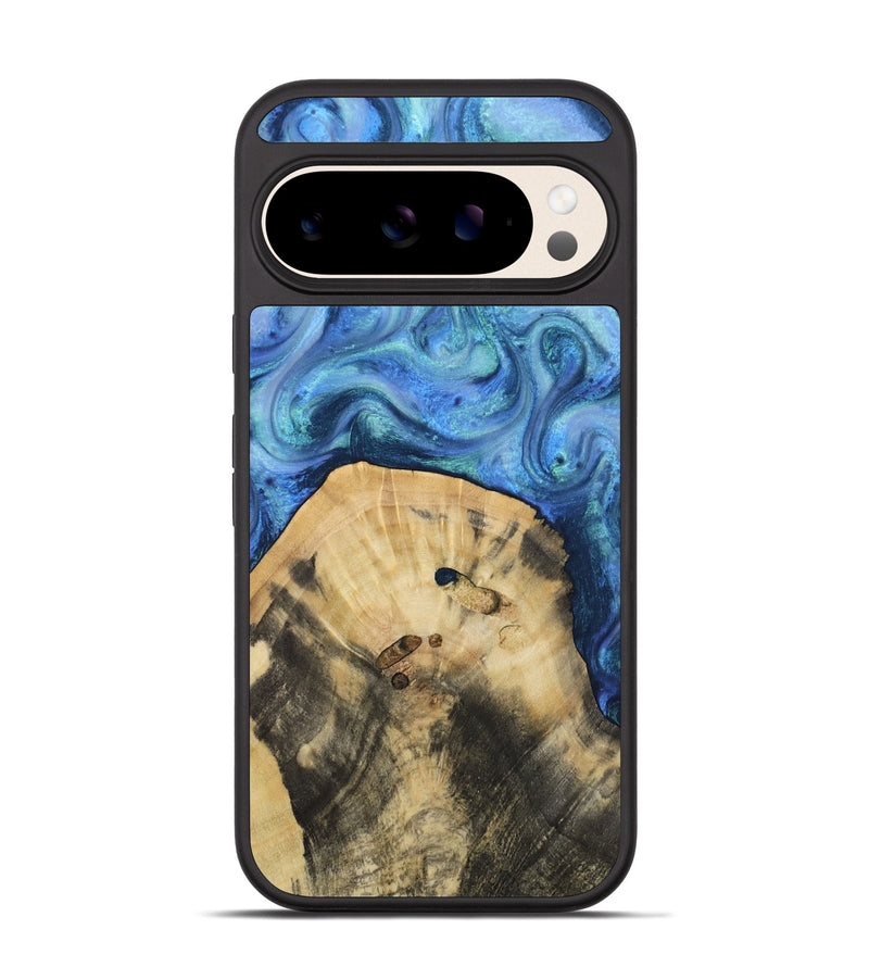 Pixel 10 Wood Phone Case - Hazel (Blue, 811663)