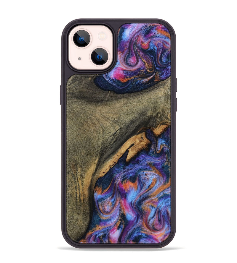 iPhone 14 Plus Wood Phone Case - Lashawn (Blue, 811664)