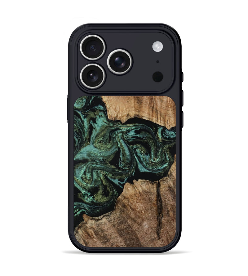 iPhone 17 Pro Wood Phone Case - Brynlee (Green, 811668)
