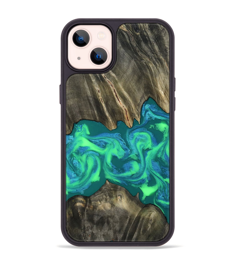 iPhone 14 Plus Wood Phone Case - Luann (Green, 811670)