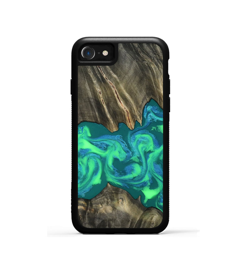 iPhone SE Wood Phone Case - Luann (Green, 811670)