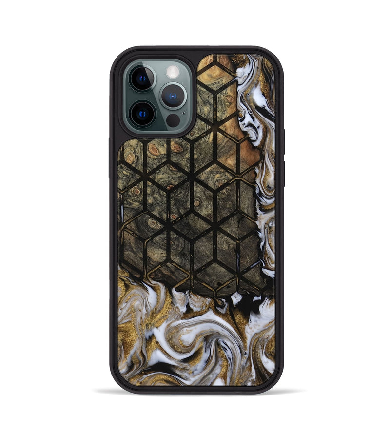 iPhone 12 Pro Wood Phone Case - Deonte (Pattern, 811690)