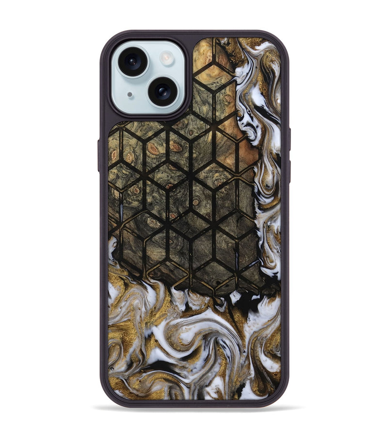 iPhone 15 Plus Wood Phone Case - Deonte (Pattern, 811690)
