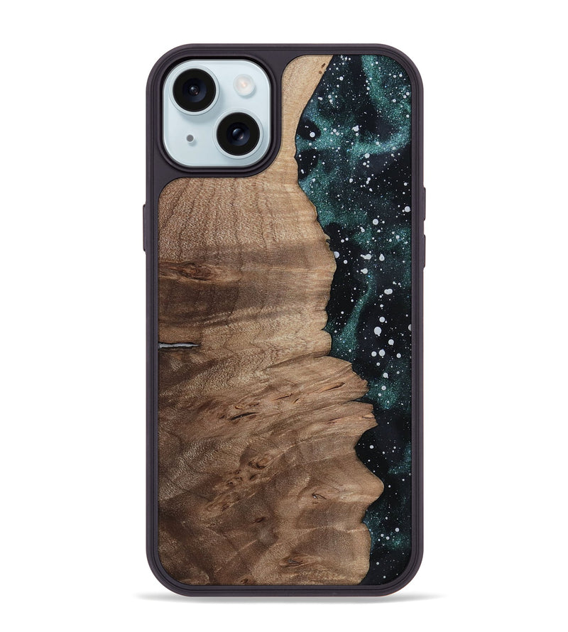 iPhone 15 Plus Wood Phone Case - Shea (Cosmos, 811708)