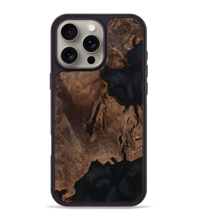 iPhone 16 Pro Max Wood Phone Case - Draven (Wood Burl, 811724)