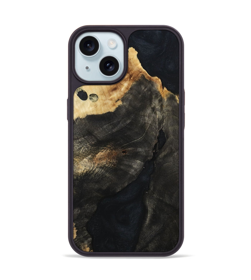 iPhone 15 Wood Phone Case - Jace (Wood Burl, 811727)