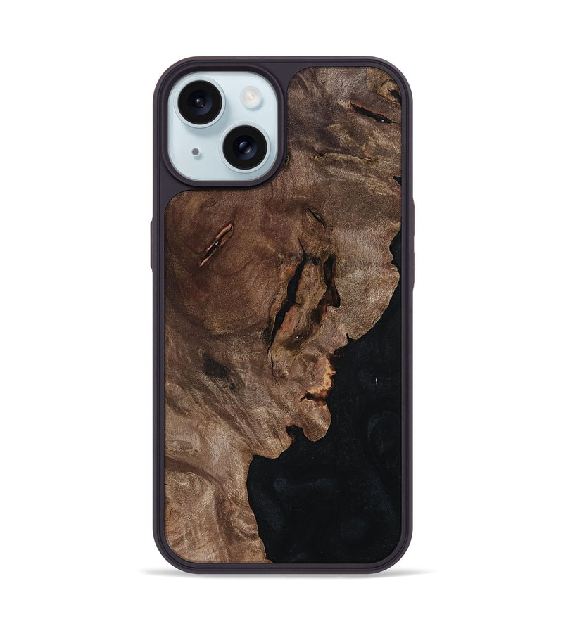 iPhone 15 Wood Phone Case - Waverly (Wood Burl, 811730)