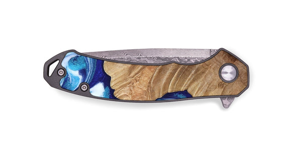 EDC Wood Pocket Knife - Adah (Blue, 811742)