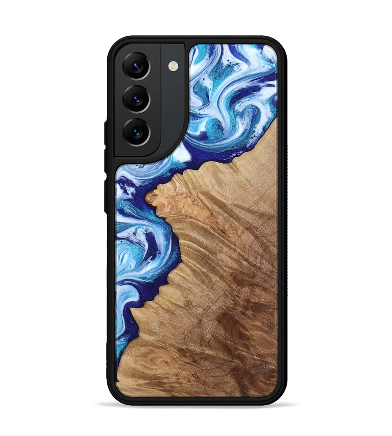 Galaxy S22 Plus Wood Phone Case - Adah (Blue, 811742)
