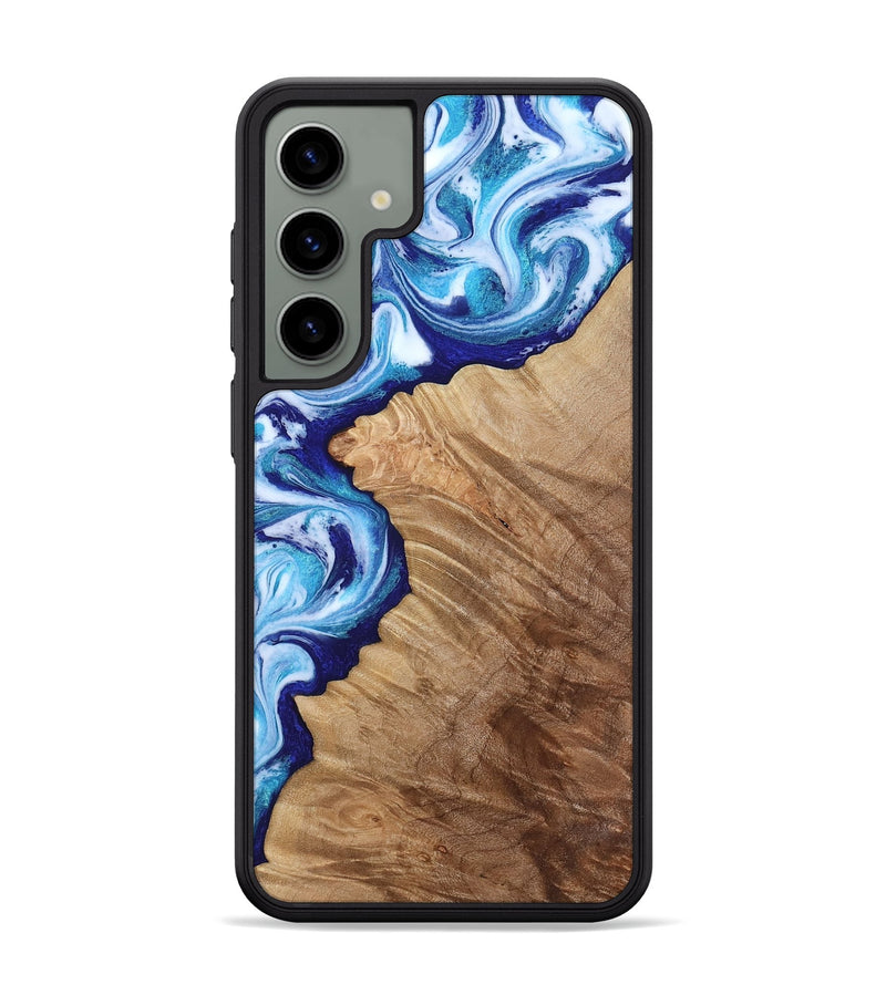 Galaxy S24 Plus Wood Phone Case - Adah (Blue, 811742)