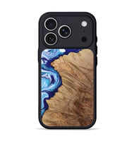 iPhone 17 Pro Wood Phone Case - Adah (Blue, 811742)