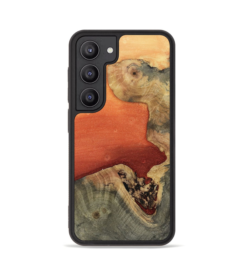 Galaxy S23 Wood Phone Case - Trisha (Red, 811789)