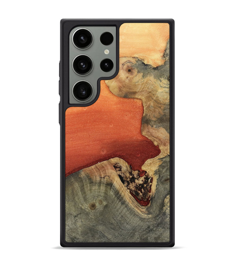 Galaxy S24 Ultra Wood Phone Case - Trisha (Red, 811789)