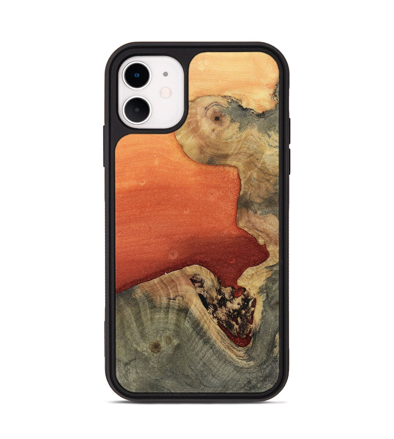 iPhone 11 Wood Phone Case - Trisha (Red, 811789)