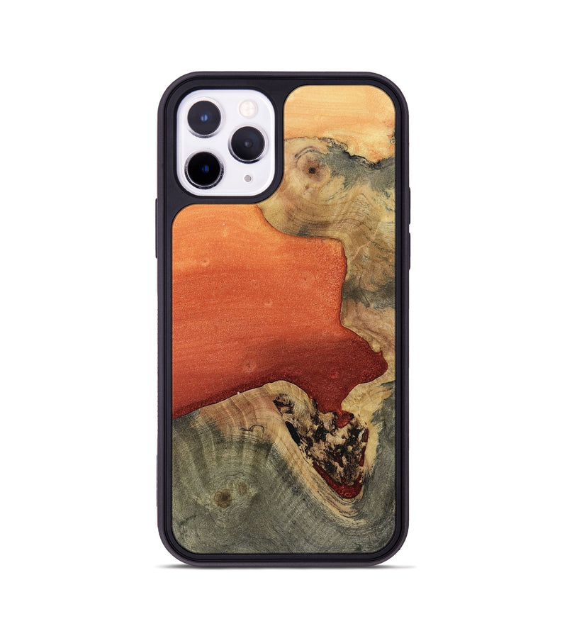 iPhone 11 Pro Wood Phone Case - Trisha (Red, 811789)