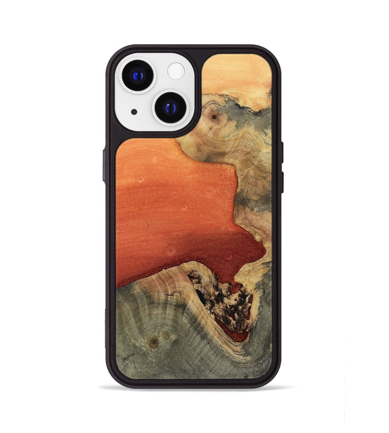 iPhone 13 Wood Phone Case - Trisha (Red, 811789)