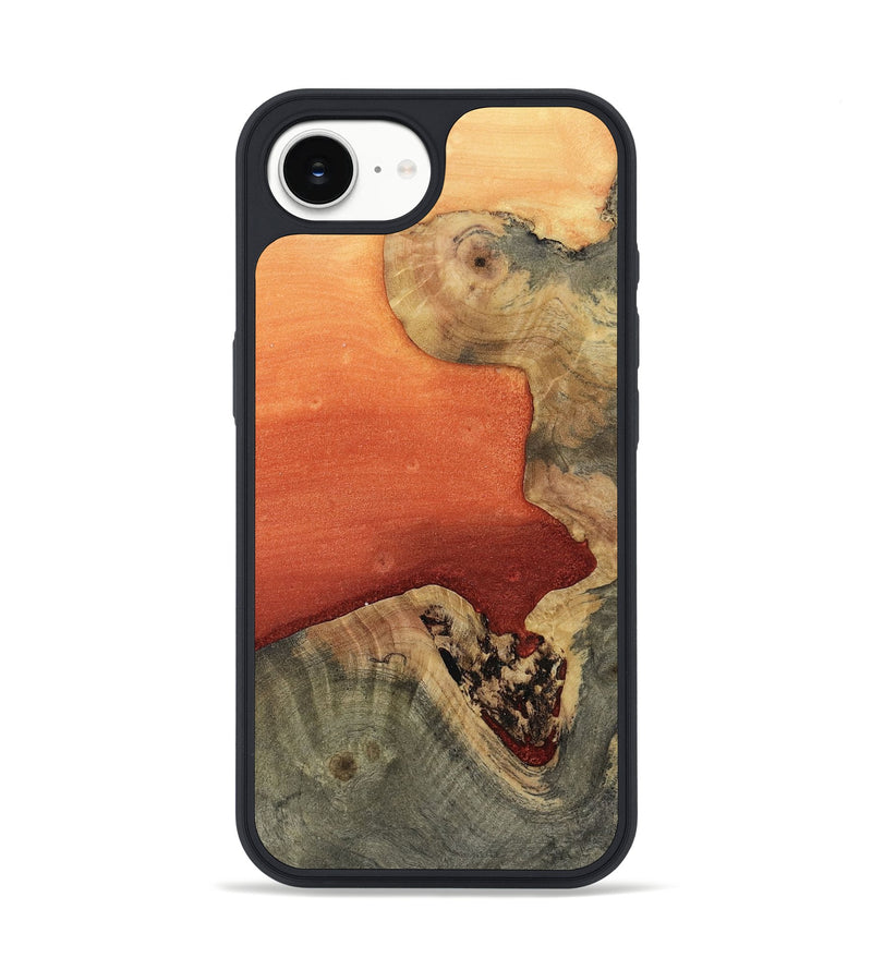 iPhone 16e Wood Phone Case - Trisha (Red, 811789)