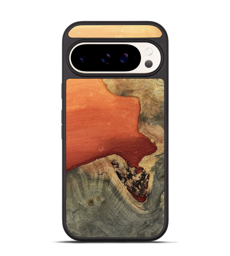 Pixel 9 Wood Phone Case - Trisha (Red, 811789)