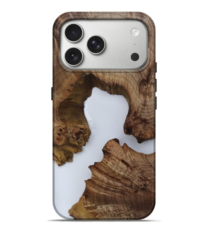 iPhone 17 Pro Max Wood Live Edge Phone Case - Maxwell (Clear, 811795)