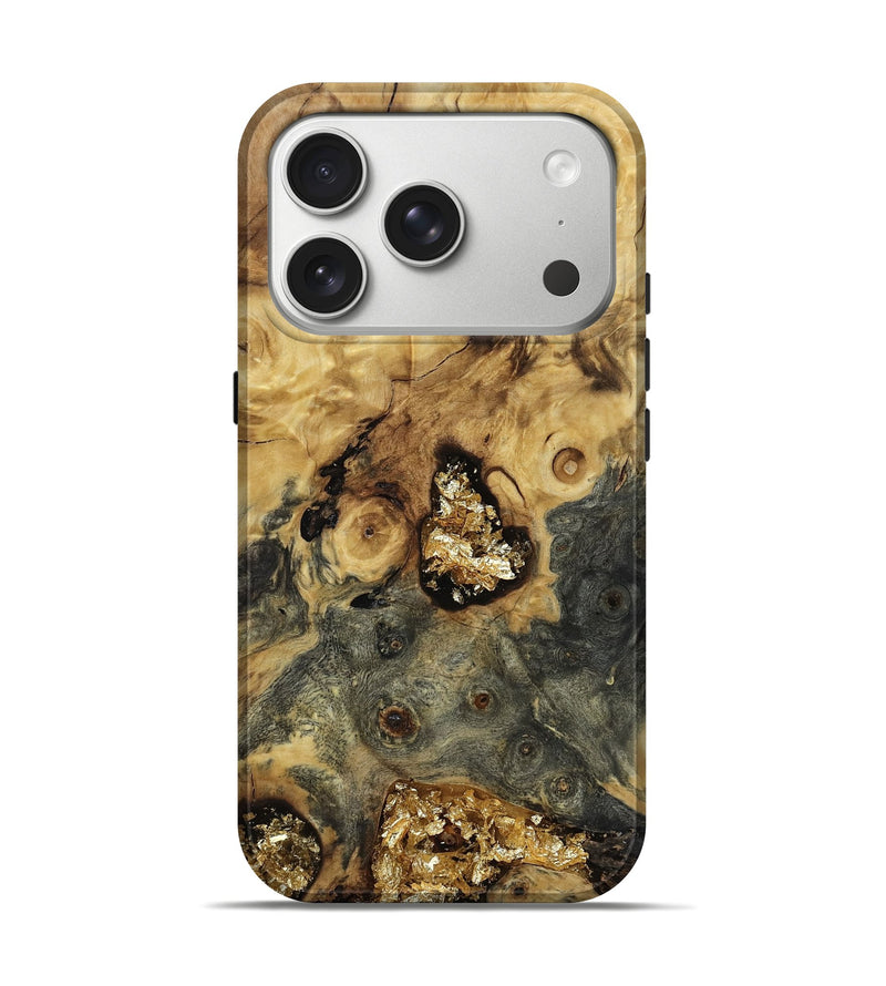 iPhone 17 Pro Wood Live Edge Phone Case - Mitchel (Clear, 811797)