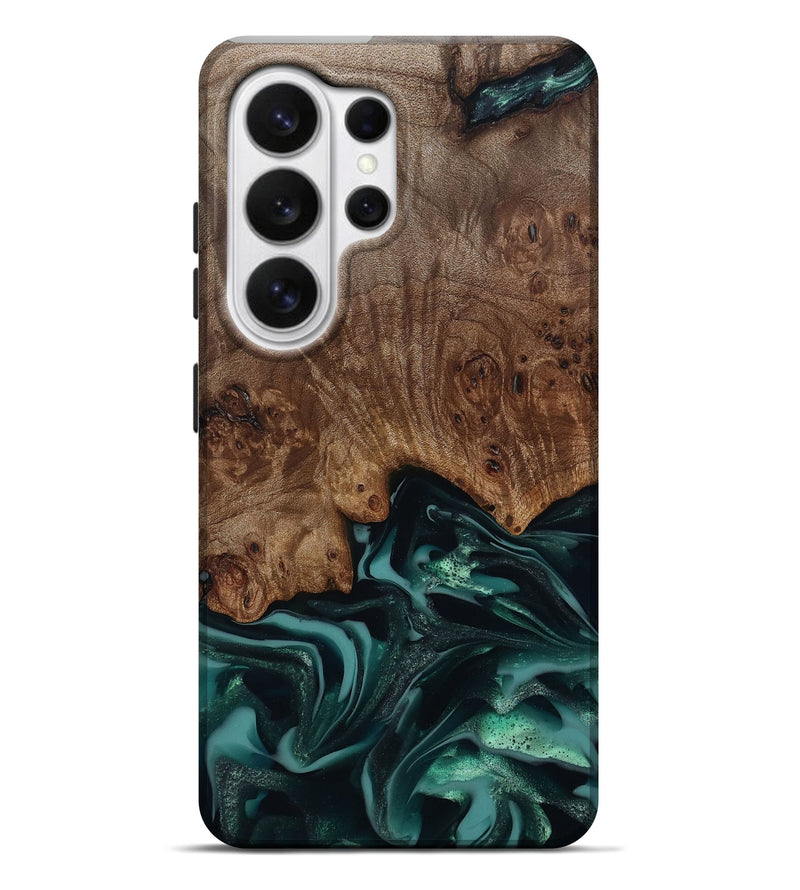 Galaxy S26 Ultra Wood Live Edge Phone Case - Abigail (Green, 811799)