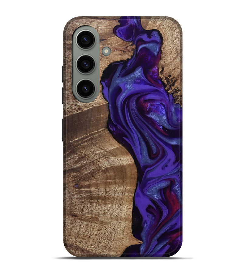 Galaxy S24 Plus Wood Live Edge Phone Case - Aric (Purple, 811801)