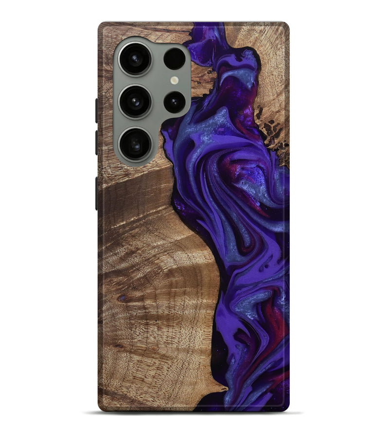 Galaxy S24 Ultra Wood Live Edge Phone Case - Aric (Purple, 811801)
