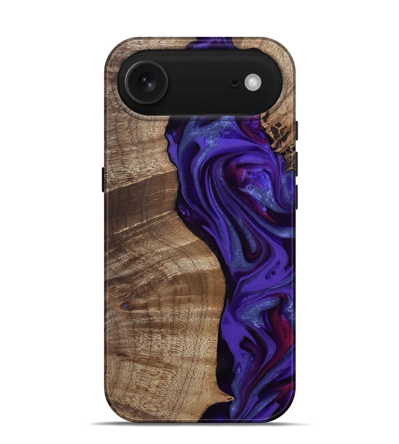 iPhone 17 Air Wood Live Edge Phone Case - Aric (Purple, 811801)