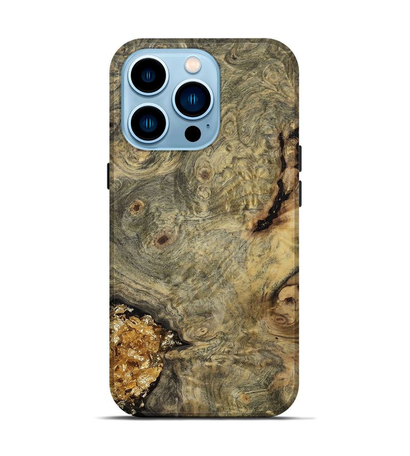 iPhone 14 Pro Wood Live Edge Phone Case - Freyja (Wood Burl, 811802)