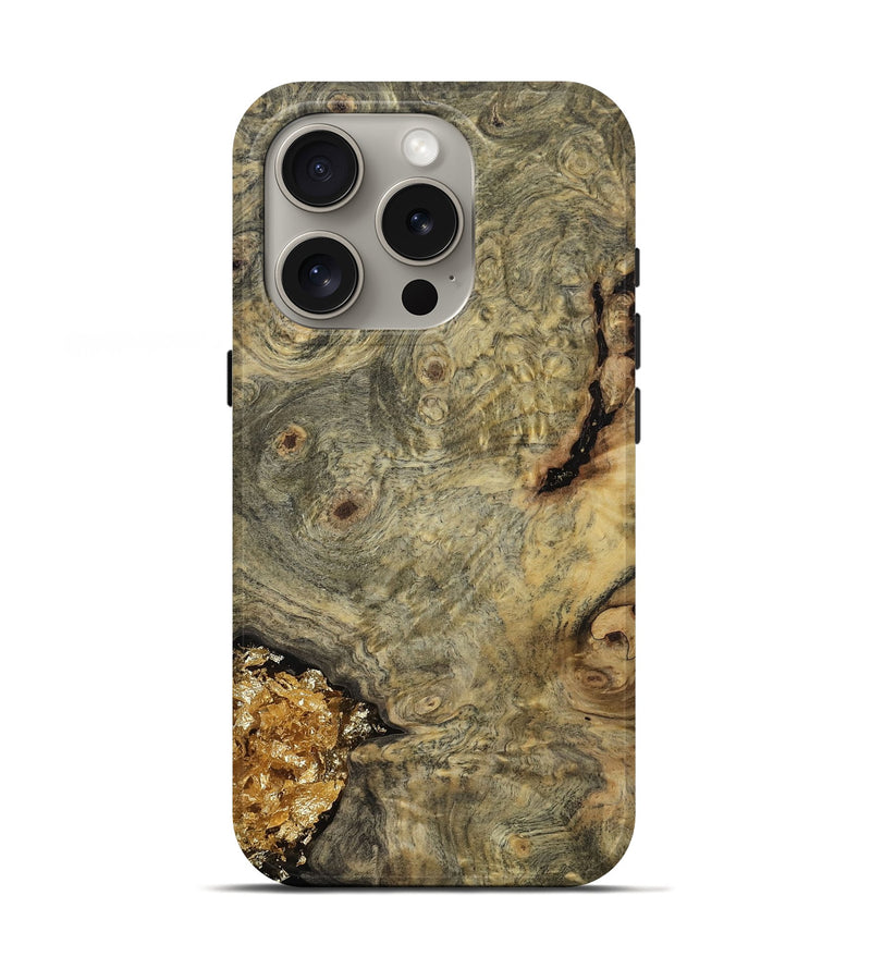 iPhone 16 Pro Wood Live Edge Phone Case - Freyja (Wood Burl, 811802)