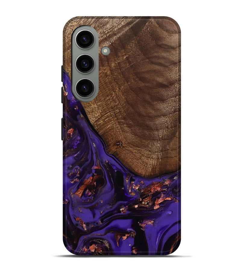 Galaxy S24 Plus Wood Live Edge Phone Case - Avah (Purple, 811803)