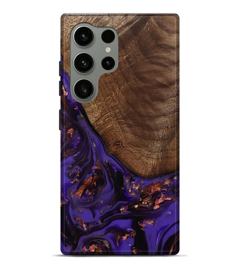 Galaxy S24 Ultra Wood Live Edge Phone Case - Avah (Purple, 811803)