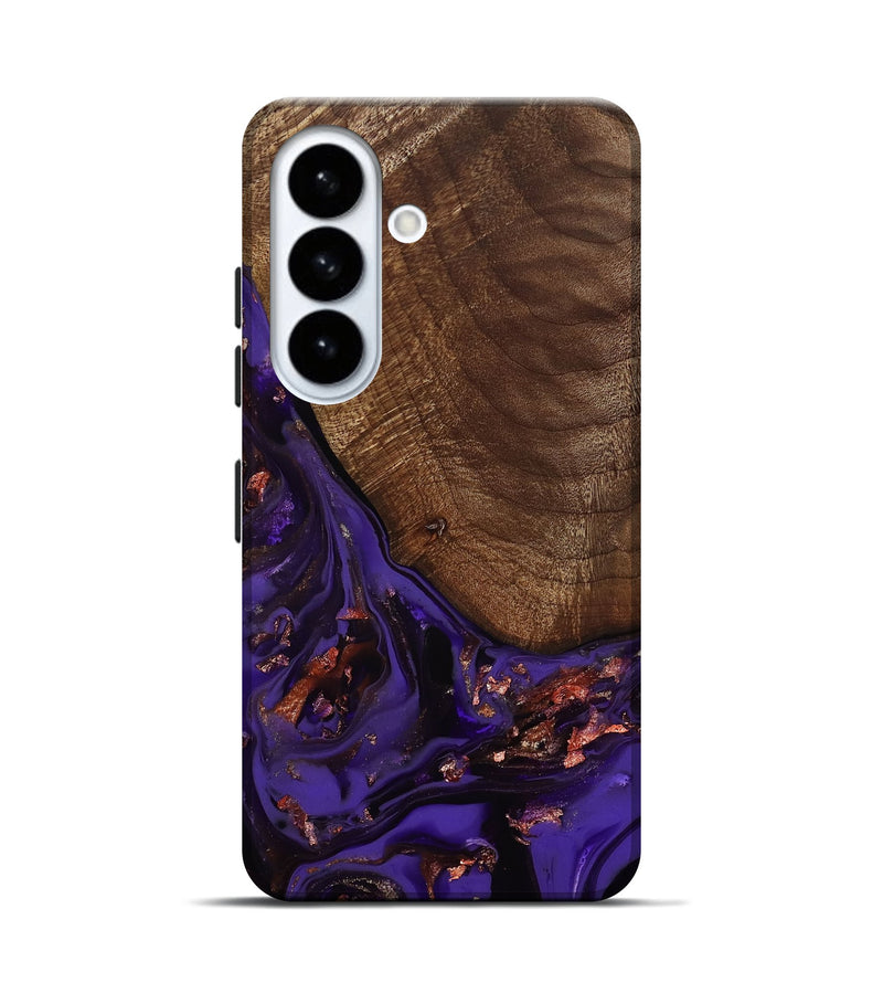 Galaxy S26 Wood Live Edge Phone Case - Avah (Purple, 811803)