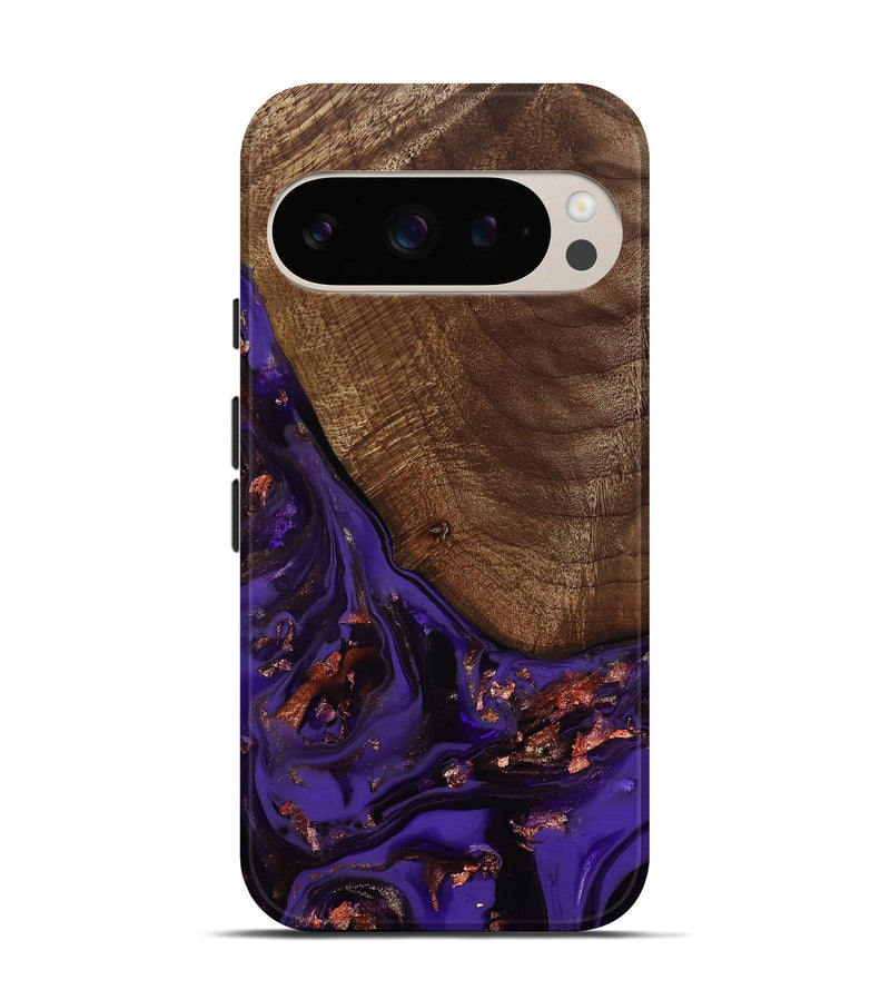 Pixel 10 Pro Wood Live Edge Phone Case - Avah (Purple, 811803)